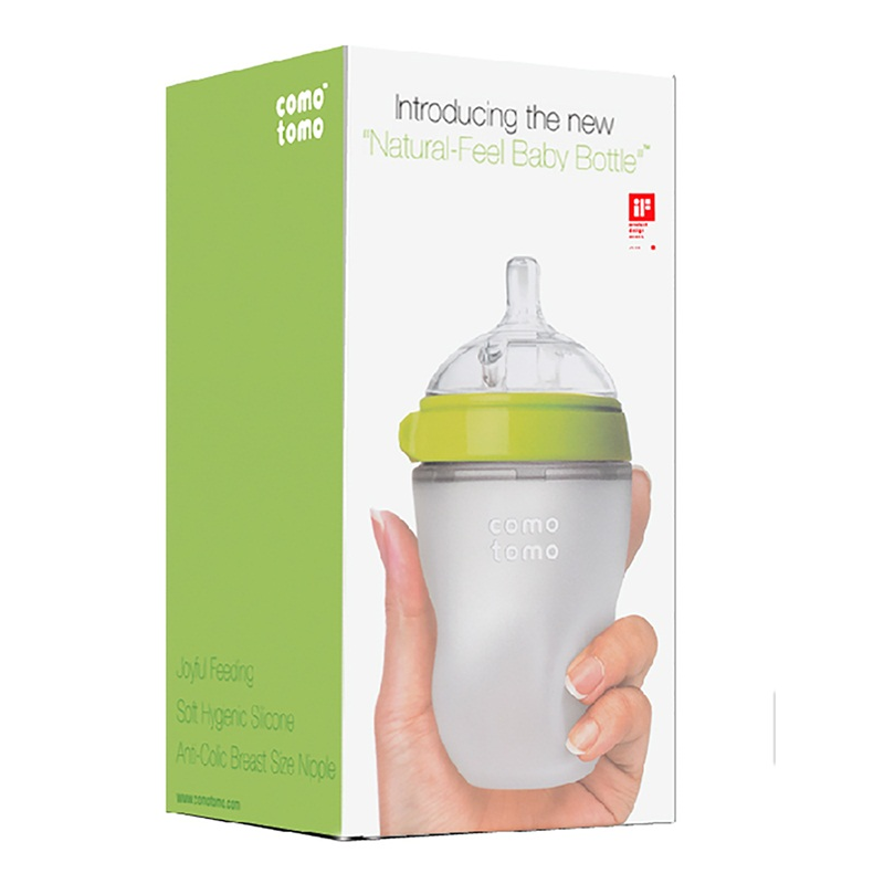 Bình sữa Comotomo Baby Bottle 250ml (Single) - Màu Xanh