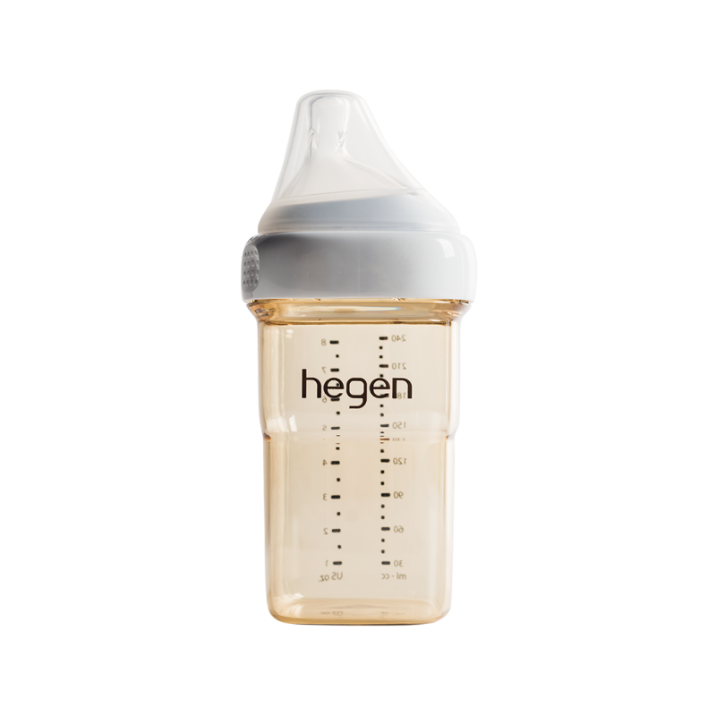 Bình sữa Hegen PPSU 240ml núm ti dành cho bé 3-6 tháng tuổi