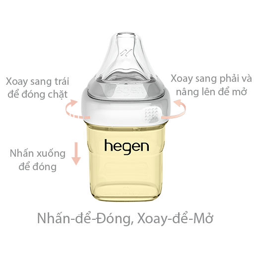 Bình sữa Hegen PPSU 330ml núm ti dành cho bé trên 6 tháng tuổi