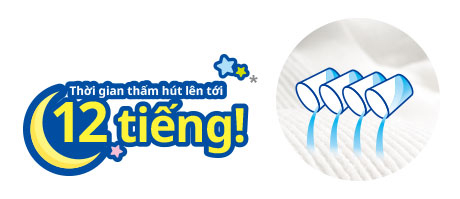Bỉm - Tã quần Moony size L bé trai 44 miếng (9-14Kg)