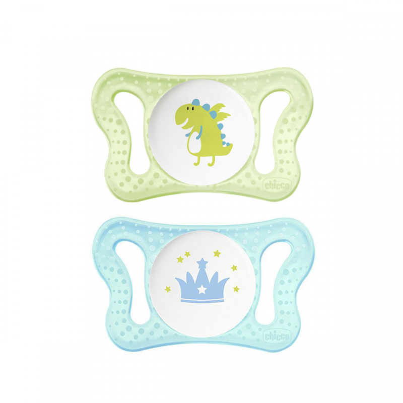 Bộ 2 ty ngậm chuyên biệt cho trẻ sơ sinh chicco Micro Hoàng Tử Bé