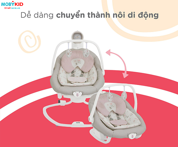 Các bà mẹ UK nói gì về chiếc nôi em bé Joie Serina 2in1