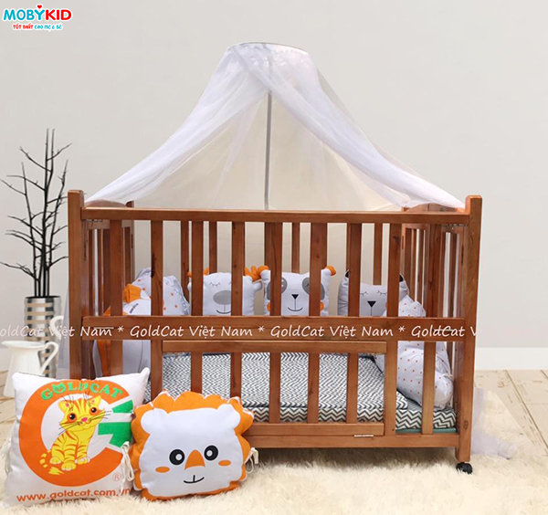 Cũi gỗ Gold Cat cho bé có tốt không? Mua ở đâu chính hãng và giá rẻ nhất hiện nay