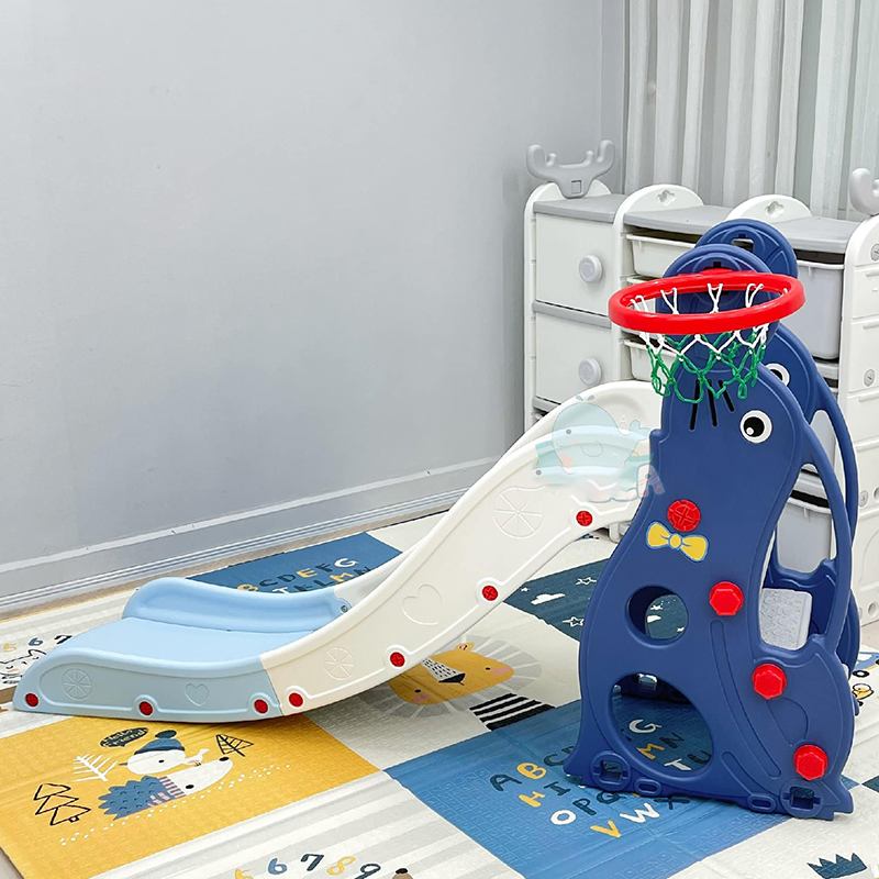 Cầu trượt đơn hải cẩu Holla màu dương HL-10149