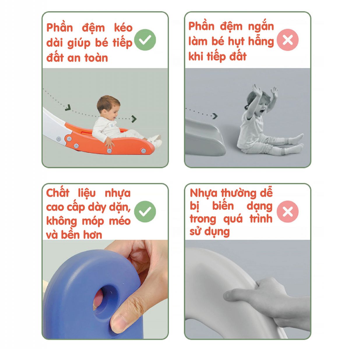 Cầu trượt Holla 5in1 2021 màu xanh