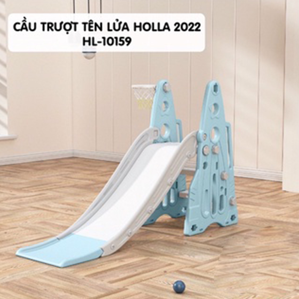 Cầu trượt tên lửa Holla HL-10159 màu xanh dương