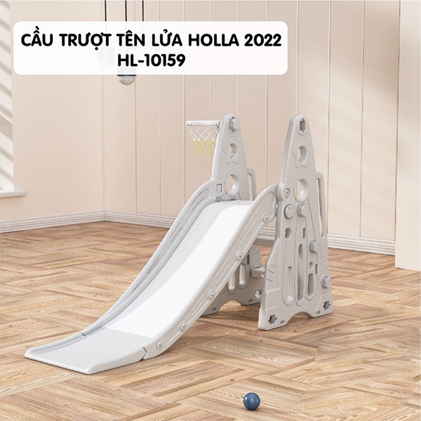 Cầu trượt tên lửa Holla HL-10159 màu xám