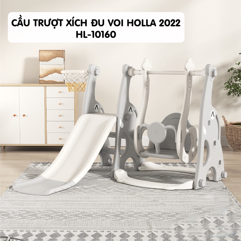 Cầu trượt xích đu voi Holla 2022 HL-10160-6 - Copy