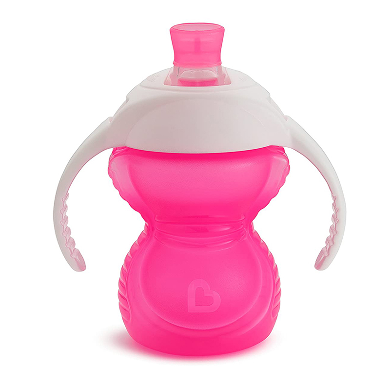 Cốc tập uống đầu siêu dai Munchkin 207ml màu hồng