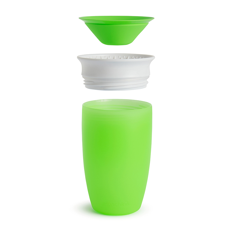 Cốc tập uống 360 độ lớn Munchkin 296ml màu xanh lá