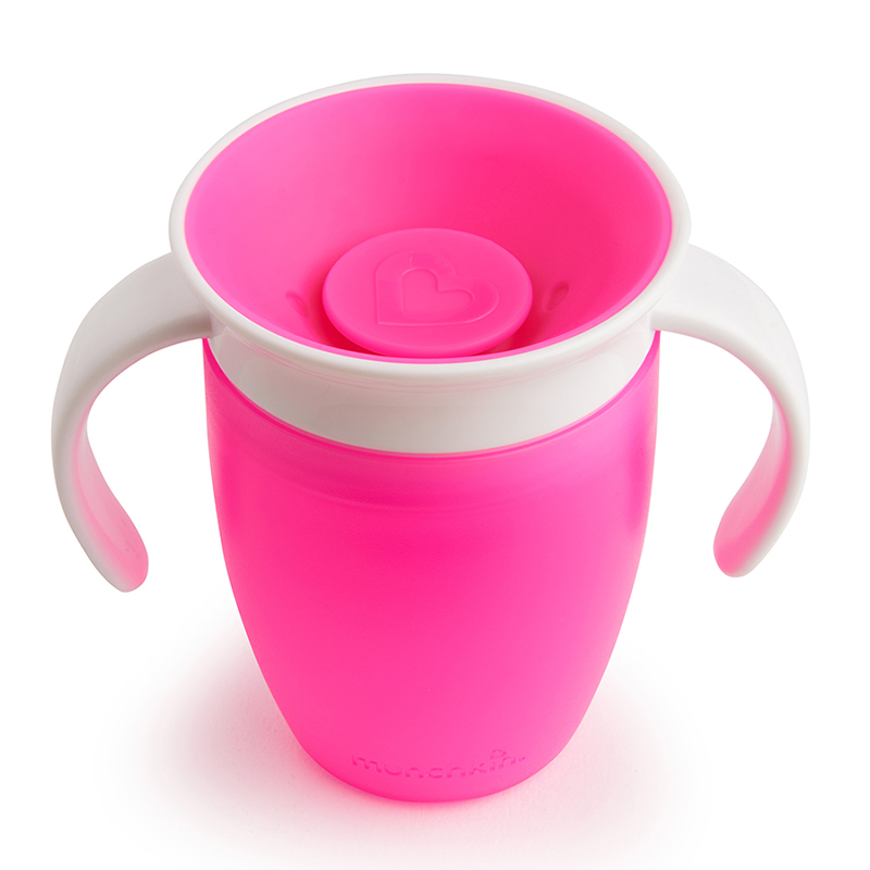 Cốc tập uống 360 độ nhỏ Munchkin 207ml màu hồng
