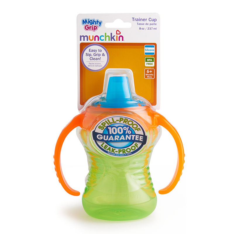 Cốc tập uống có tay cầm MG Munchkin 237ml màu xanh lá