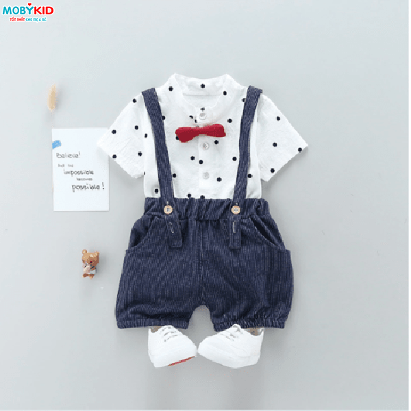 Cách phối đồ thời trang quần yếm cho bé yêu