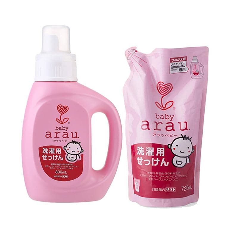 Combo nước giặt Arau Baby bình 800ml + túi 720ml