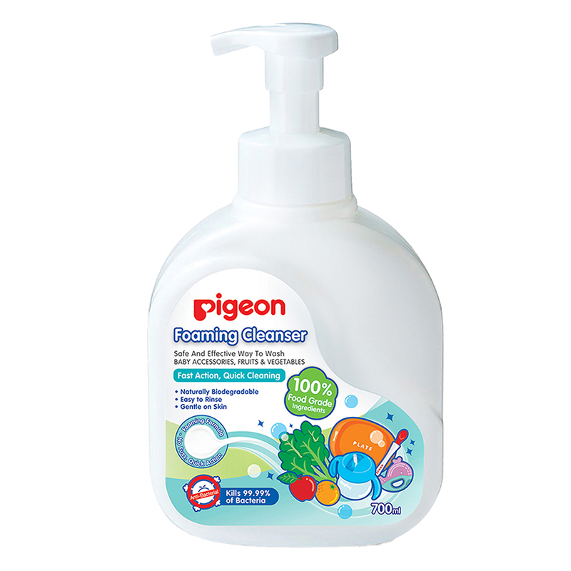 Dung Dịch Súc Rửa Bình Sữa Dạng Bọt Pigeon 700ml