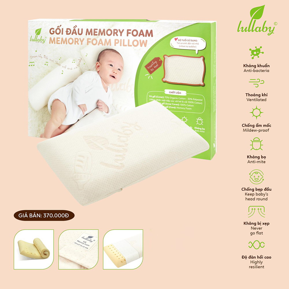 Gối đầu cho bé sơ sinh Lullaby NH42-20-1
