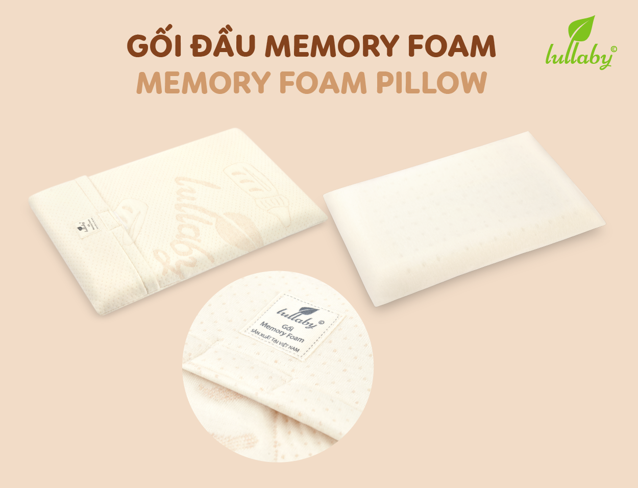 Gối đầu cho bé sơ sinh Lullaby NH42-20-1