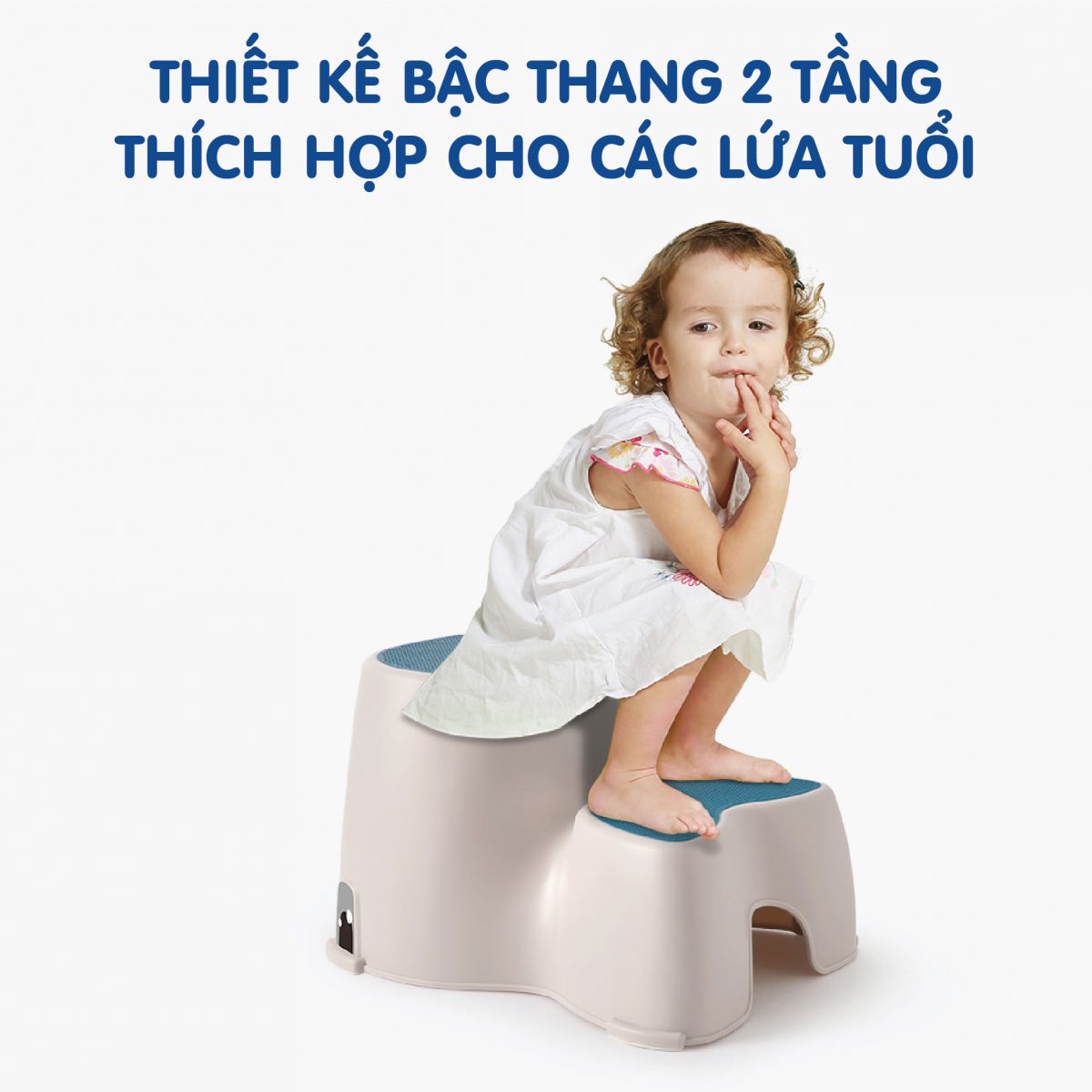 Ghế bậc Holla màu xanh
