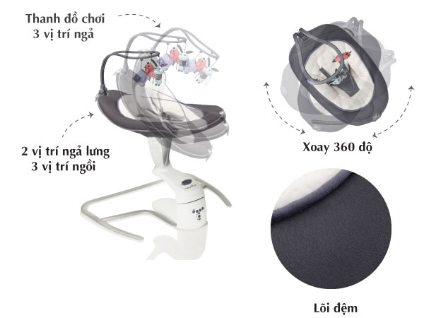 Ghế rung đa chiều Babymoov BM01476