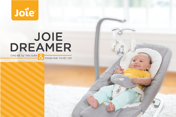 Ghế rung trẻ em Joie Dreamer Petite City