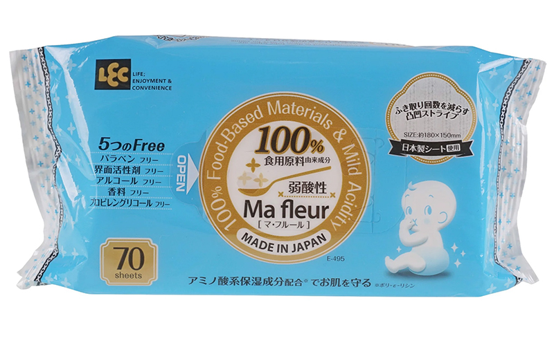 Giấy ướt LEC cao cấp MA Fleur E-495 70 tờ