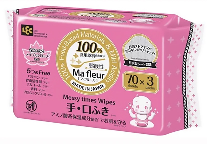 Giấy ướt cao cấp MA Fleur cho tay và miệng E-498 70 tờ x 3 gói