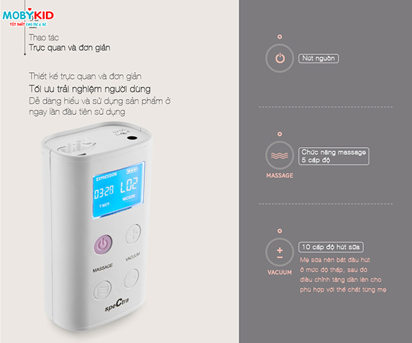 Hướng dẫn sử dụng và vệ sinh máy hút sữa Spectra cho các mẹ lần đầu sử dụng