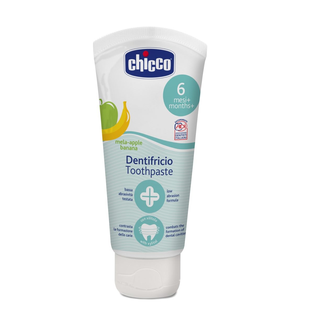 Kem Đánh Răng Hương Chuối - Táo 6M+ Chicco