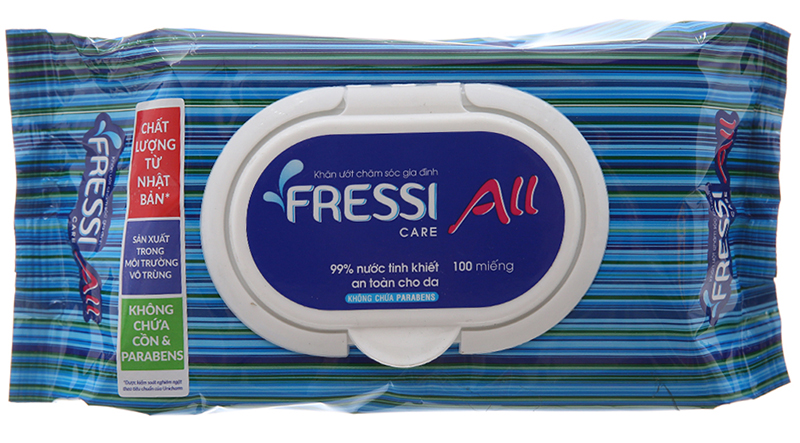 Khăn ướt Fressi Care All hương tự nhiên gói 100 miếng