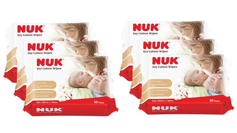 Khăn vải khô đa năng NUK 6 gói