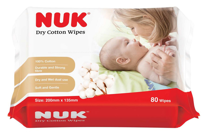 Khăn vải khô đa năng NUK 80 miếng
