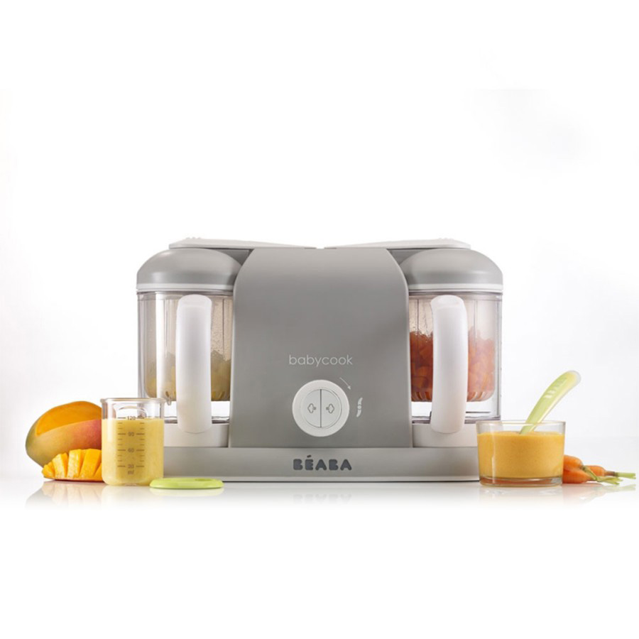 Máy Hấp Xay Đôi Béaba Babycook Plus Màu Ghi Cloud