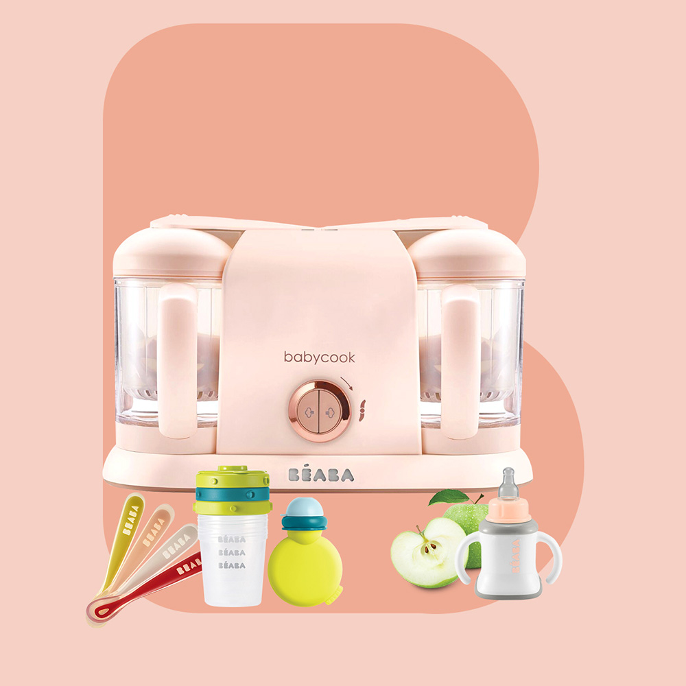 Máy Hấp Xay Đôi Béaba Babycook Plus Màu Hồng Gold