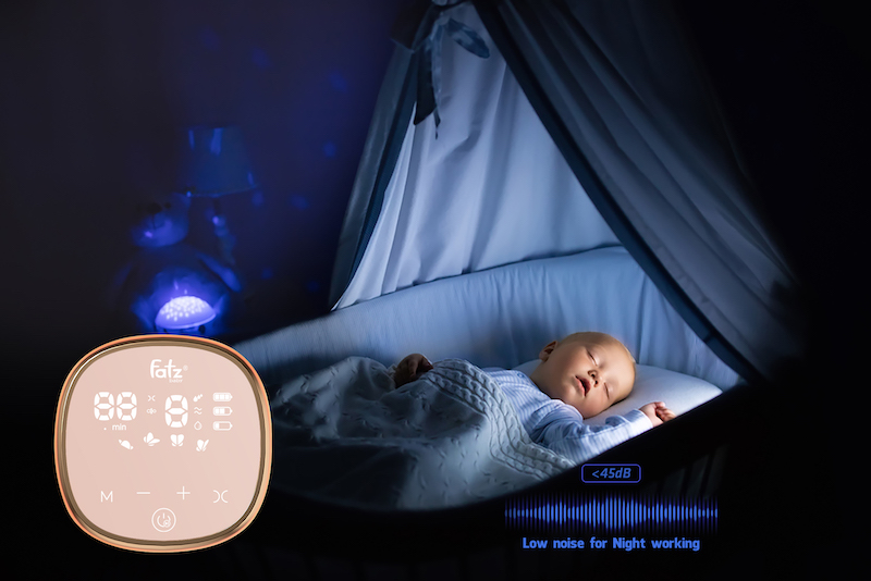 Máy hút sữa điện đôi Fatzbaby Resonance 4 FB1182VNH - Màn hình màu hồng