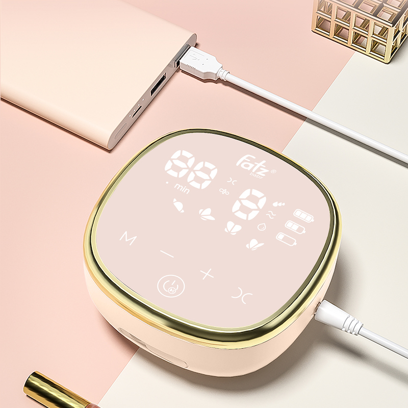 Máy hút sữa điện đôi Fatzbaby Resonance 4 FB1182VNH - Màn hình màu hồng