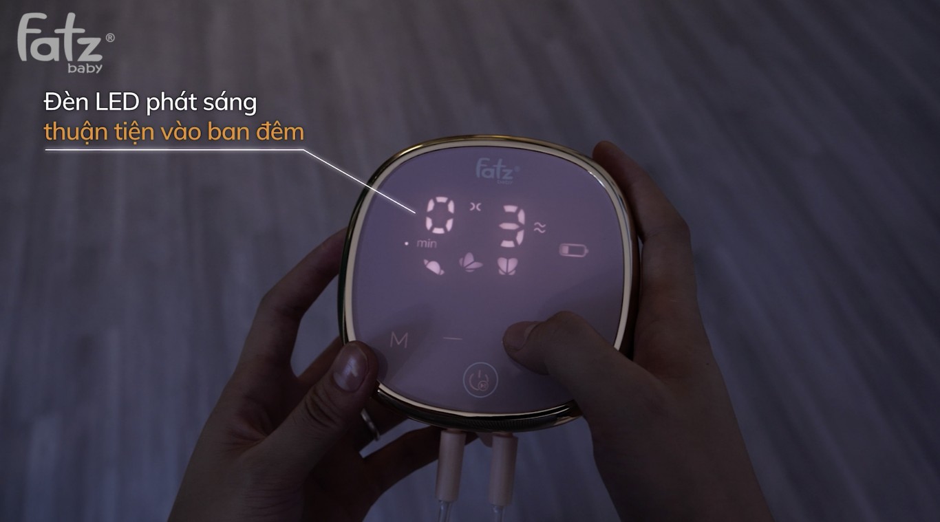 Máy hút sữa điện đôi Fatzbaby Resonance 4 FB1182VNH - Màn hình màu hồng