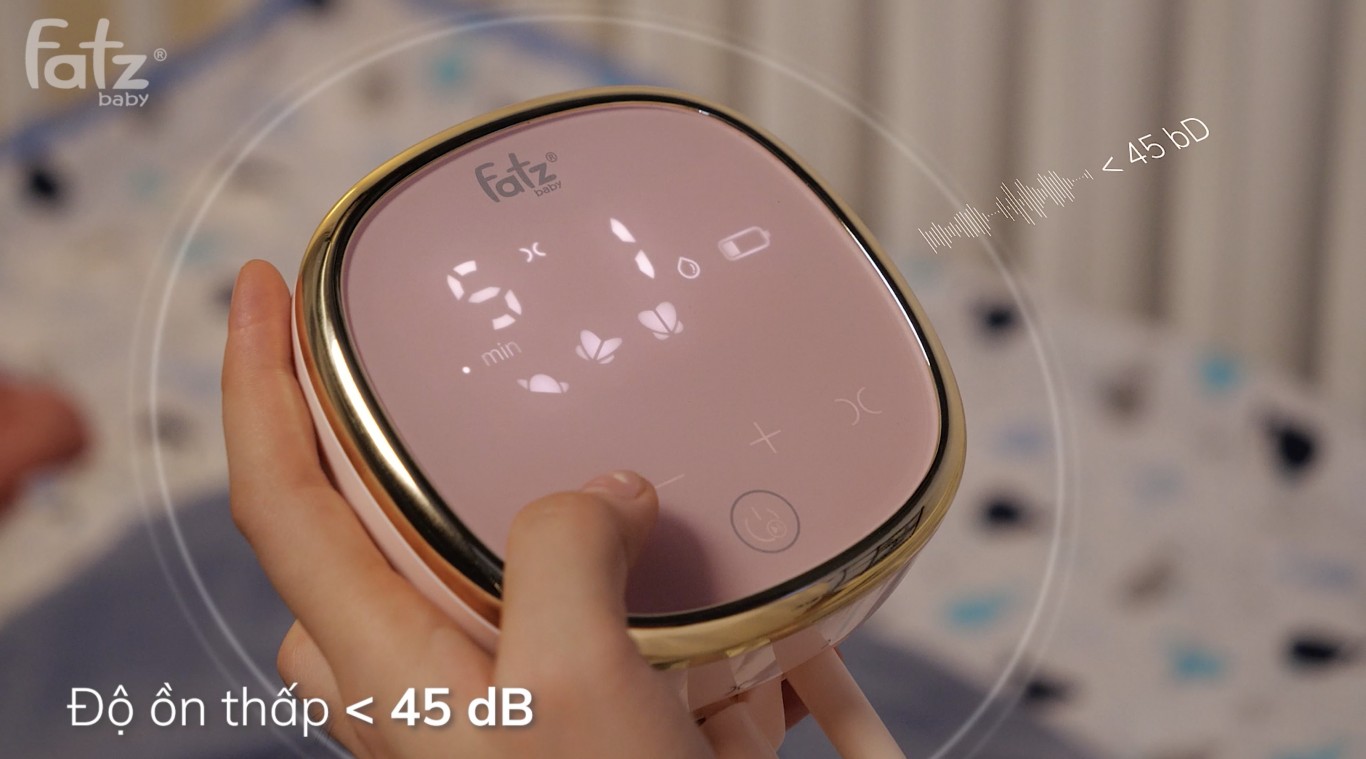 Máy hút sữa điện đôi Fatzbaby Resonance 4 FB1182VNH - Màn hình màu hồng