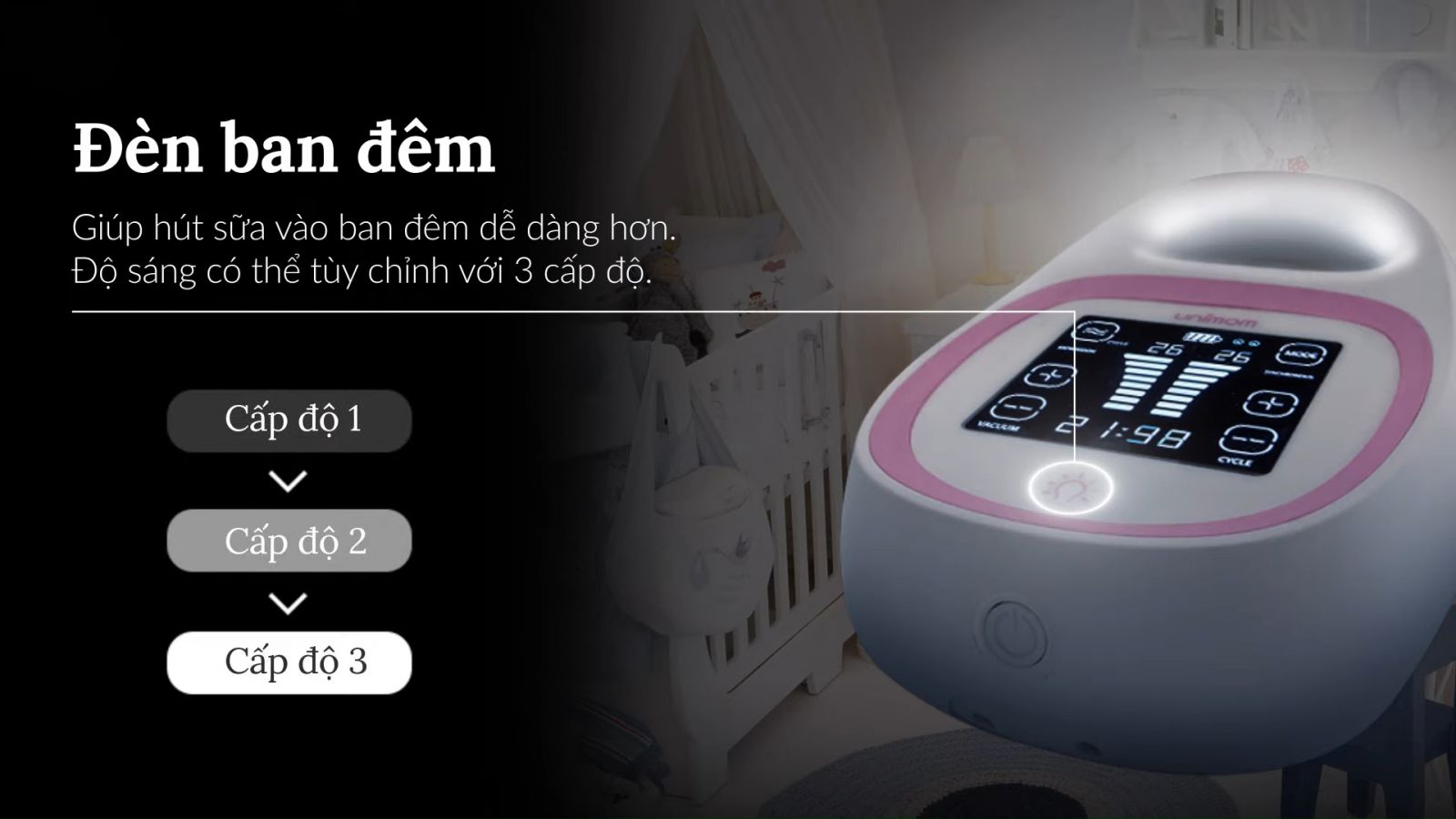 Máy hút sữa điện đôi LCD Unimom Opera