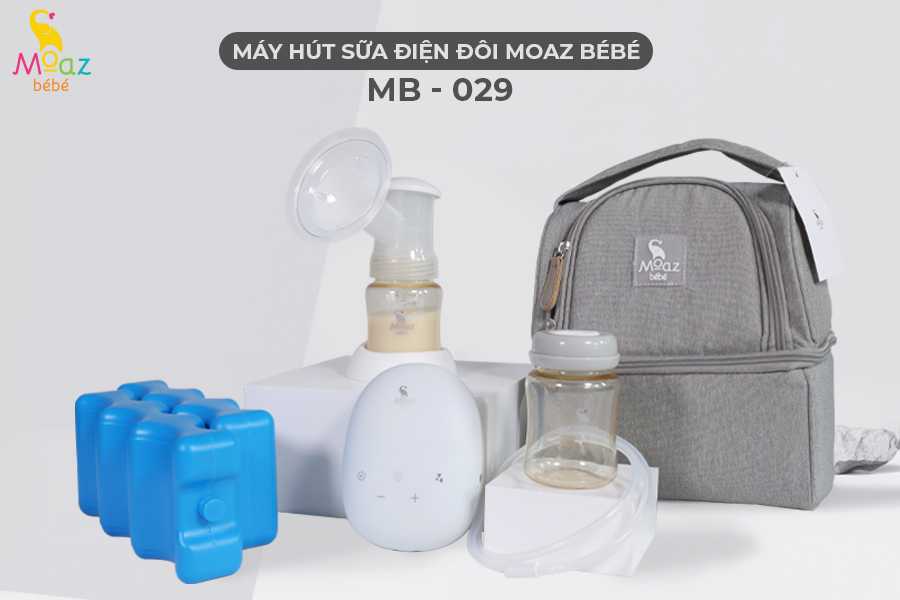 Máy hút sữa điện đôi Moaz BéBé MB - 029