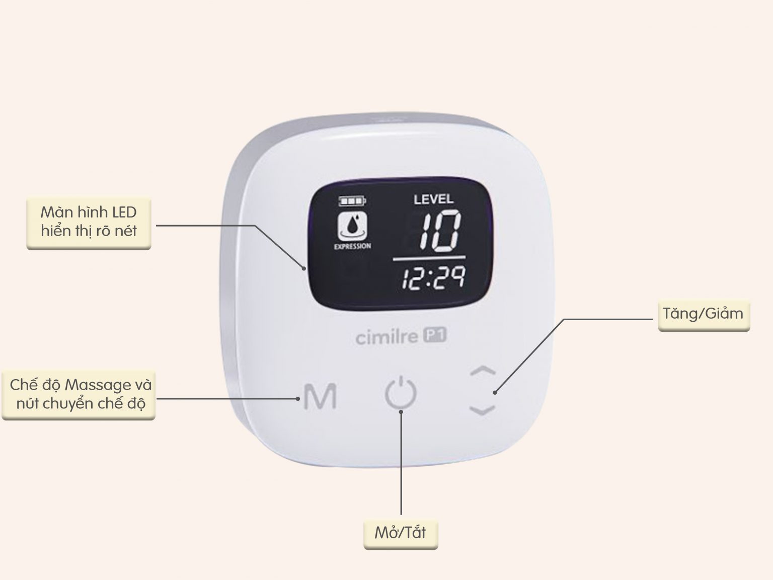 Máy hút sữa Cimilre P1 Electric Breast Pump