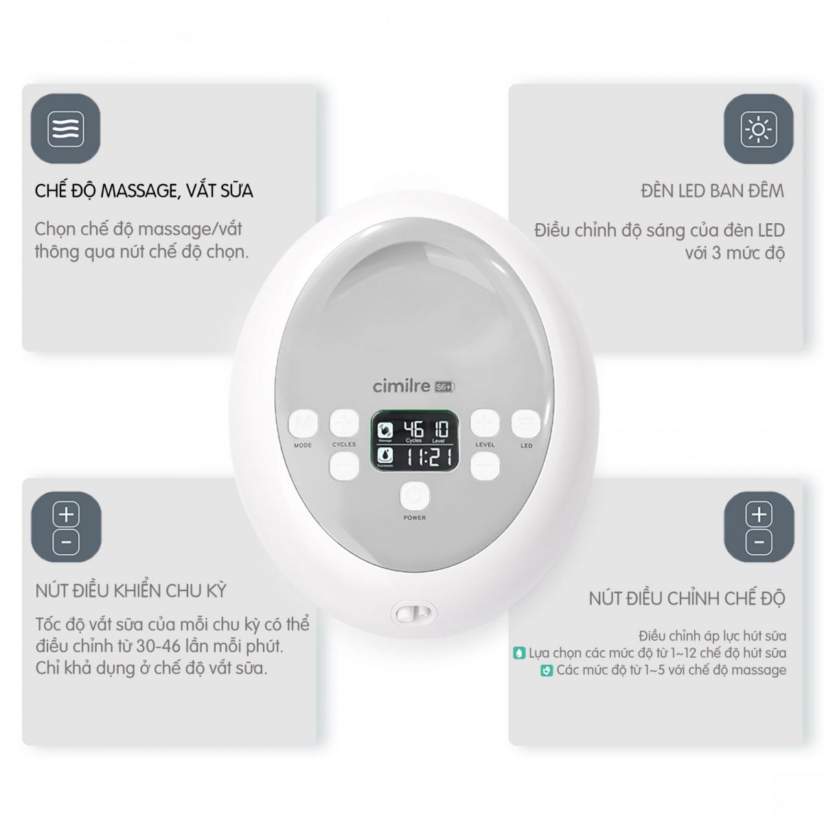 Máy hút sữa Cimilre S6 Plus Electric Breast Pump dùng trong bệnh viện