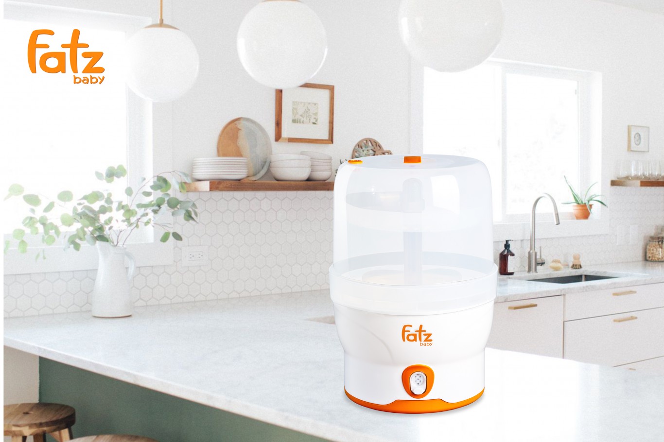 Máy tiệt trùng hơi nước điện tử thông minh Fatzbaby FB4028SL