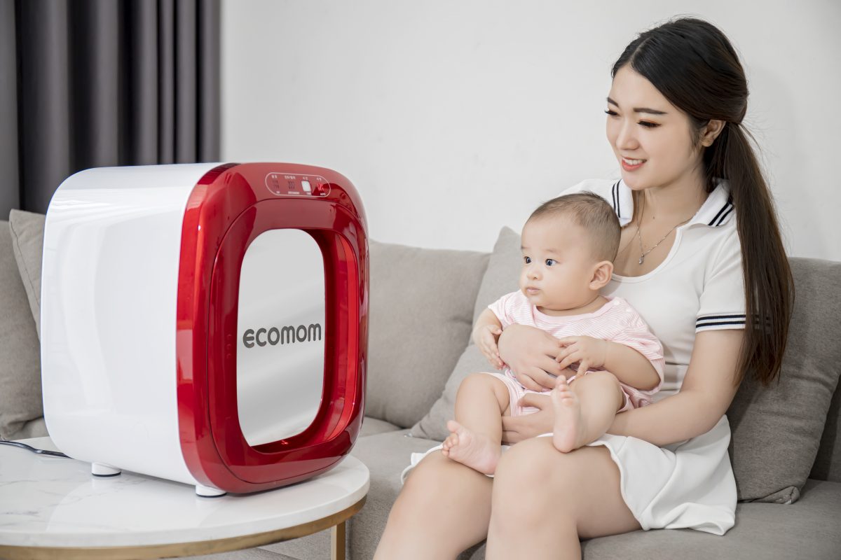 Máy tiệt trùng sấy khô khử mùi bằng tia UV Ecomom ECO-100 Pro - Màu Đỏ