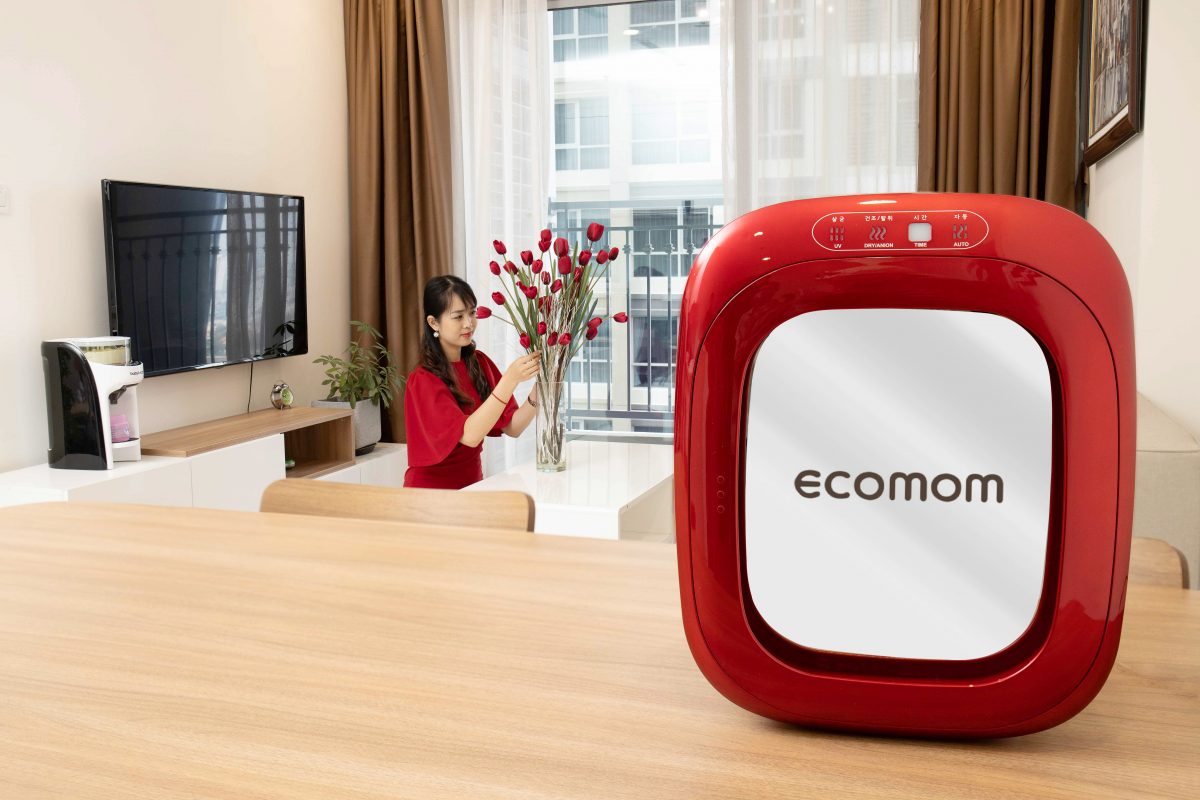 Máy tiệt trùng sấy khô khử mùi bằng tia UV Ecomom ECO-100 Pro - Màu Đỏ