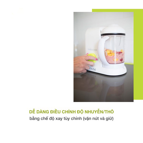 Máy xay hấp đa năng 4in1 BéaBa Babycook Màu đỏ