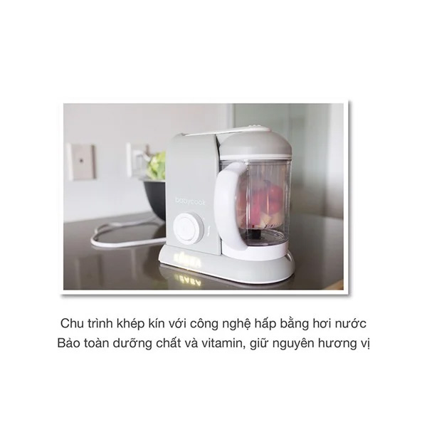 Máy xay hấp đa năng 4in1 BéaBa Babycook Màu hồng