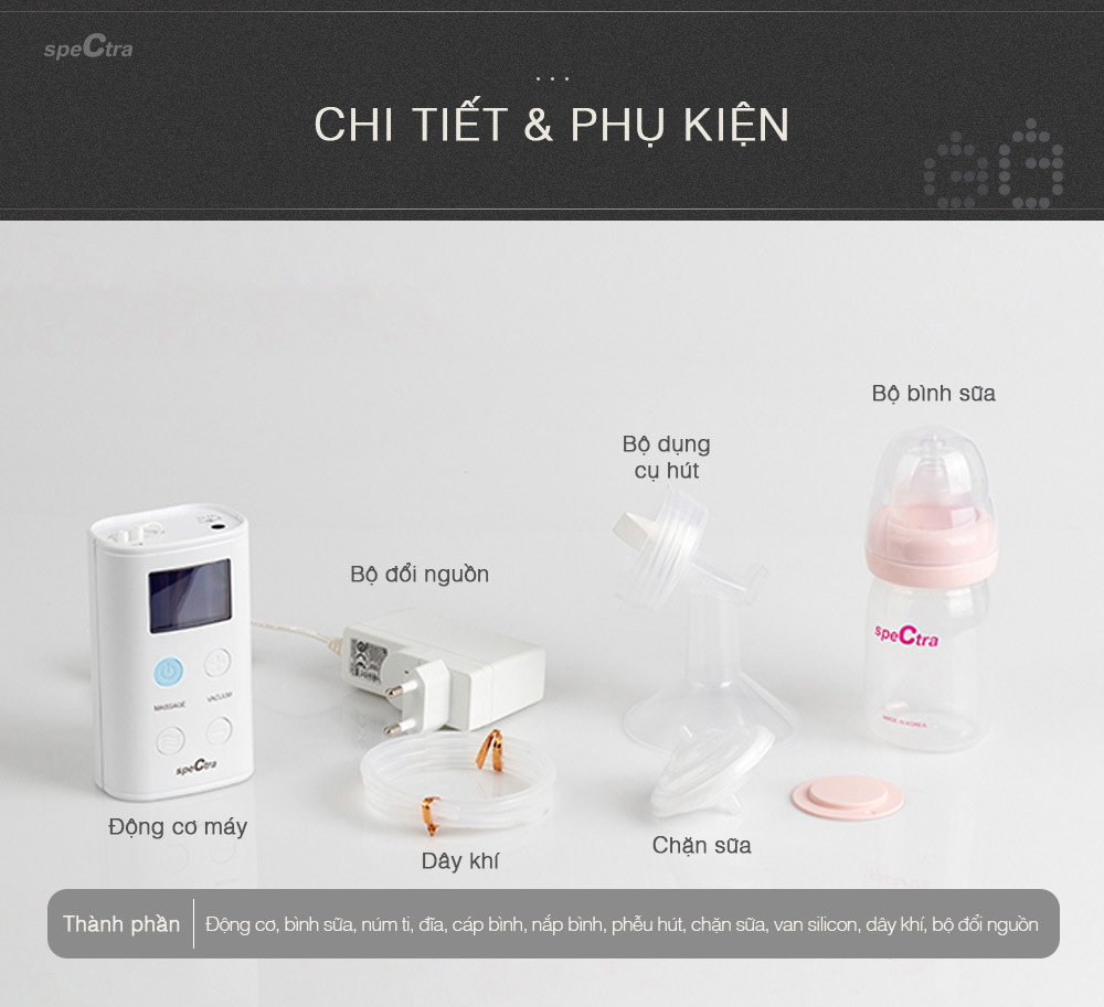 Máy hút sữa điện đôi Spectra 9 Plus
