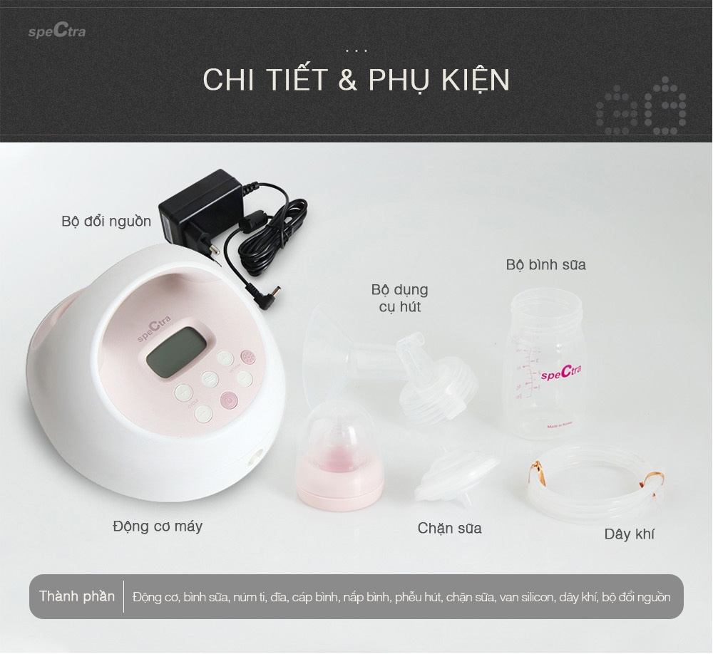 Máy hút sữa điện đôi Spectra S2 Plus