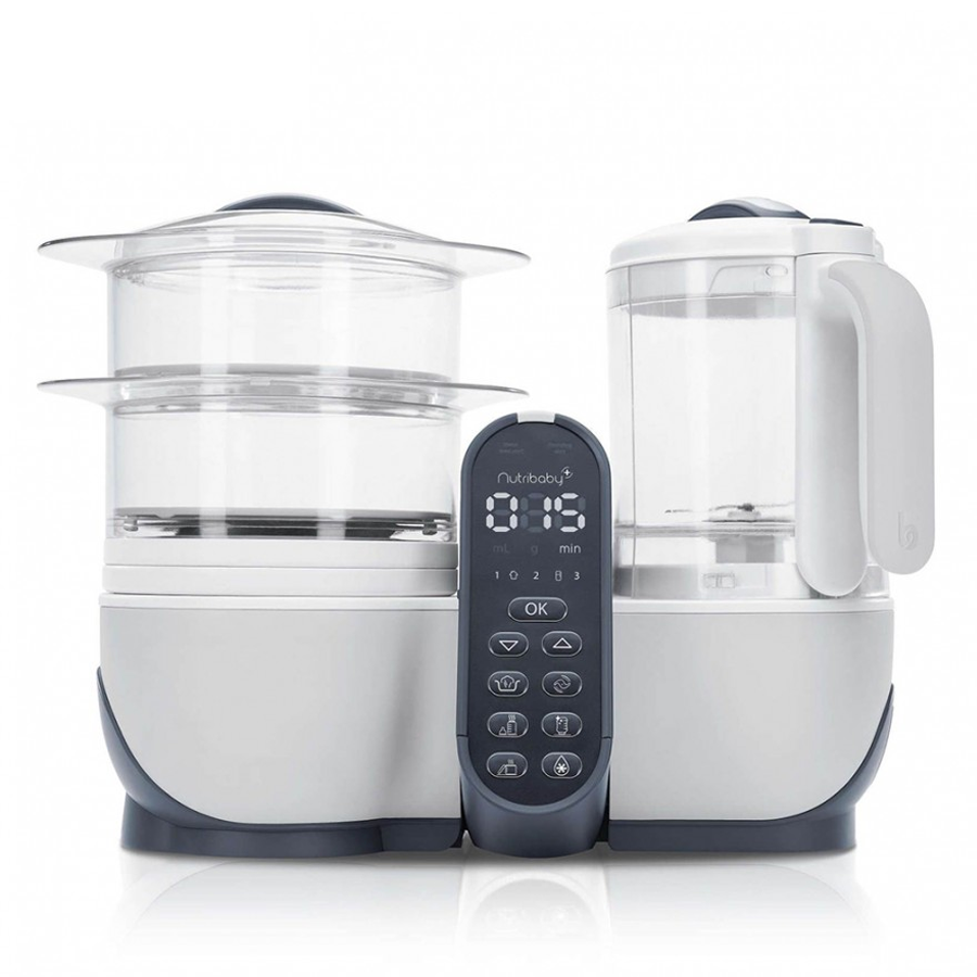 Máy tiệt trùng xay hấp đa năng Babymoov Nutribaby Plus 5in1 BM14689 - màu kem trắng