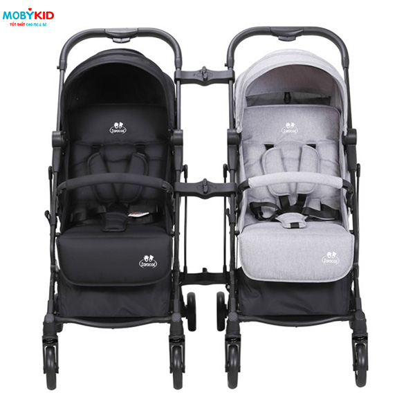 Nên mua xe đẩy Zaracos đôi rời hay xe đẩy đôi liền nhau cho bé?